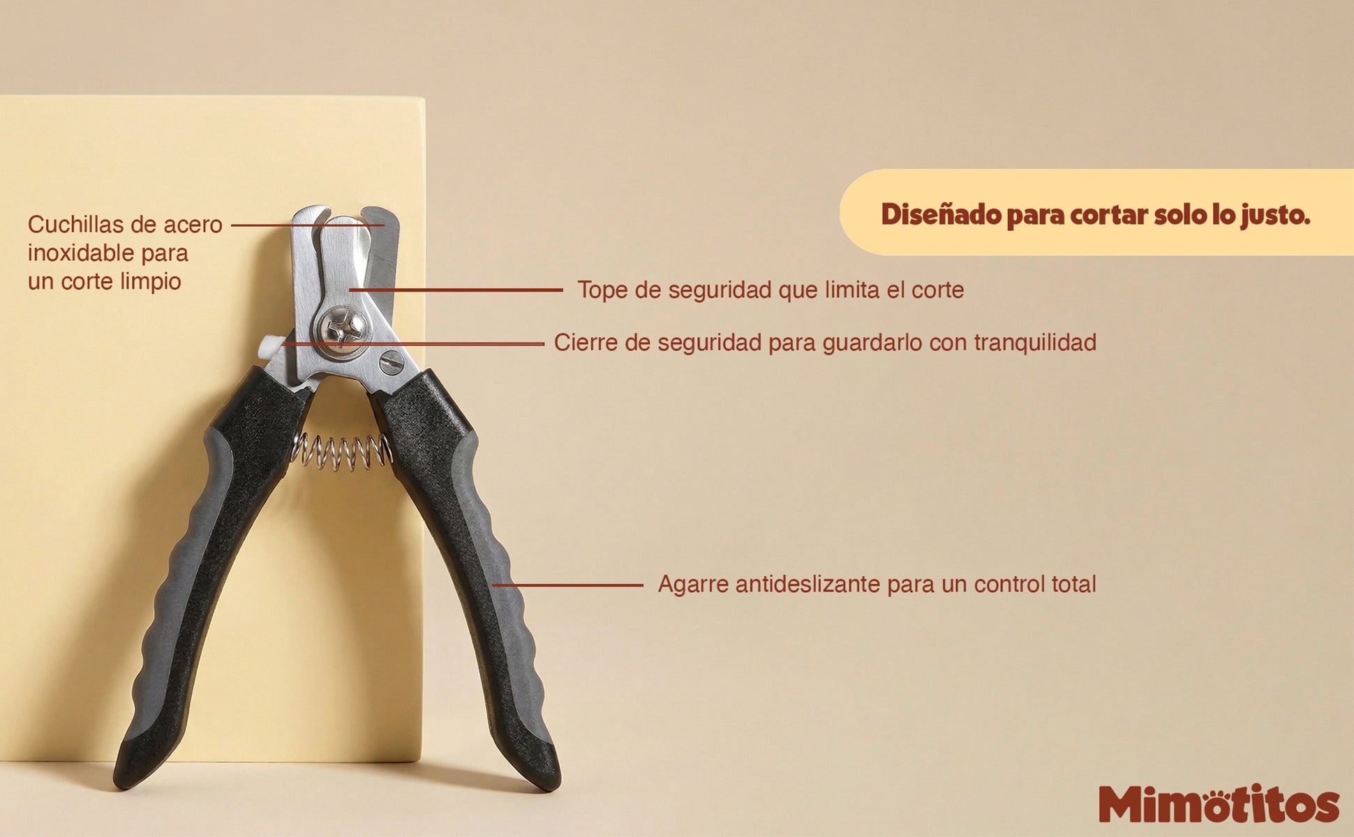 Cortaúñas con seguro